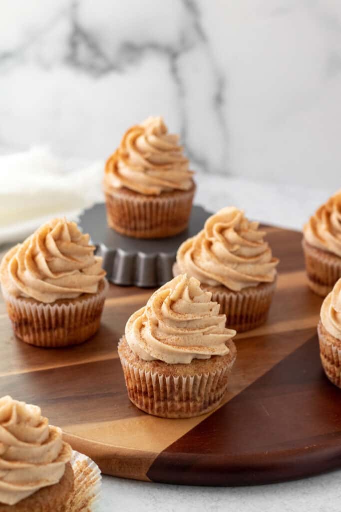 Cinnamon Cupcakes with Cinnamon Buttercream | The Marble Kitchen